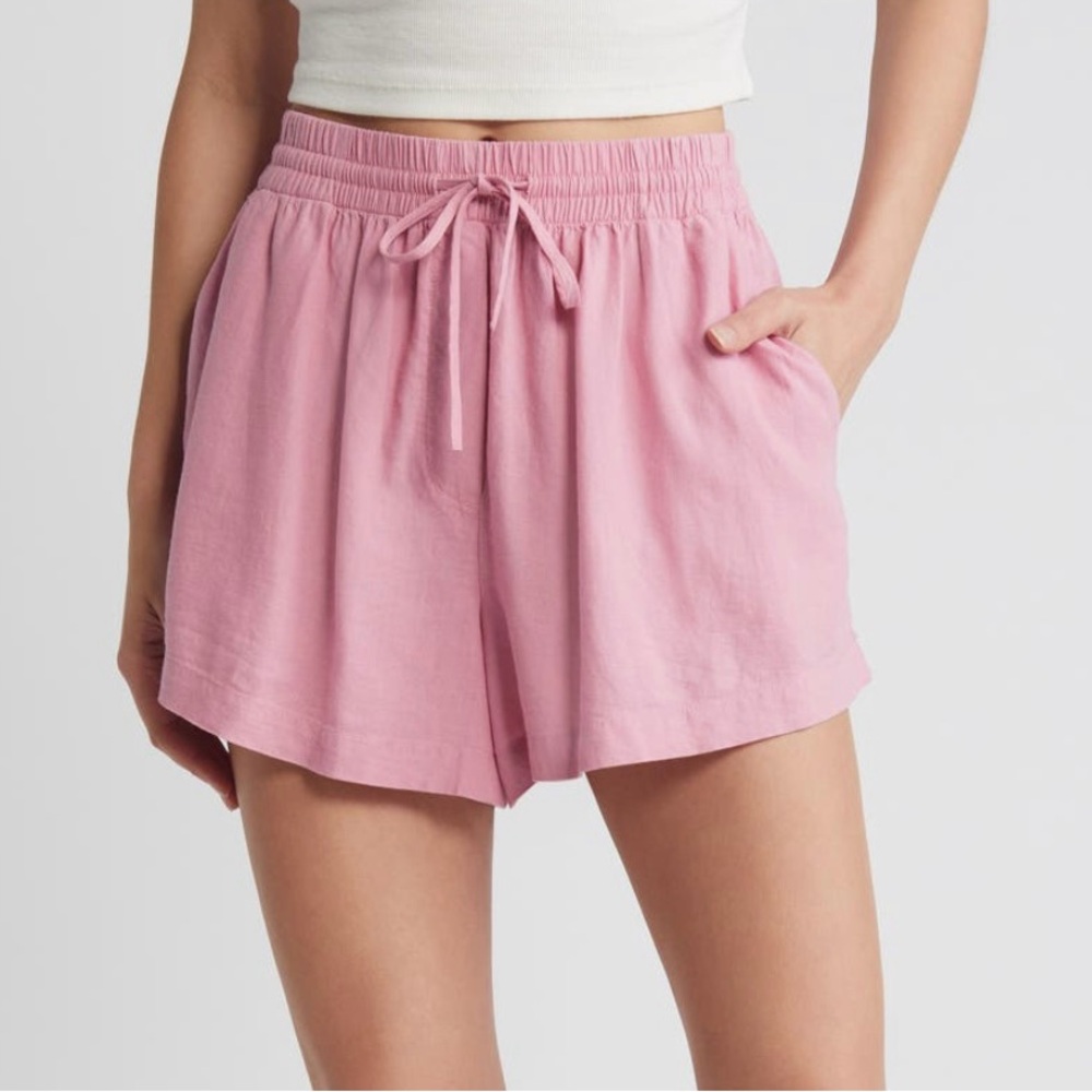Treasure & Bond High Waist Pink Shorts